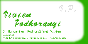 vivien podhoranyi business card